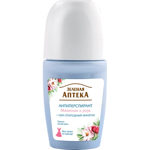 Зеленая Аптека Антиперспирант магнолия и роза 50 ml