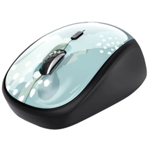 Мишка Trust YVI Wireless Blue Brush (24442): Ергономіка для правой и левой руки