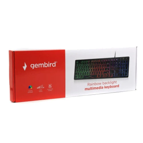 Клавиатура Gembird KB-UML-01-UA USB Black (KB-UML-01-UA): Интерфейс подключения USB