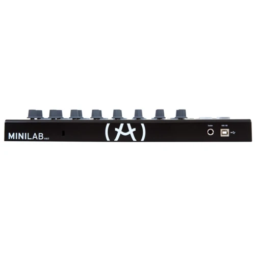 MIDI-клавиатура Arturia Minilab MKII Black Edition + Arturia Analog Lab V: Размер клавиш Малоразмерные
