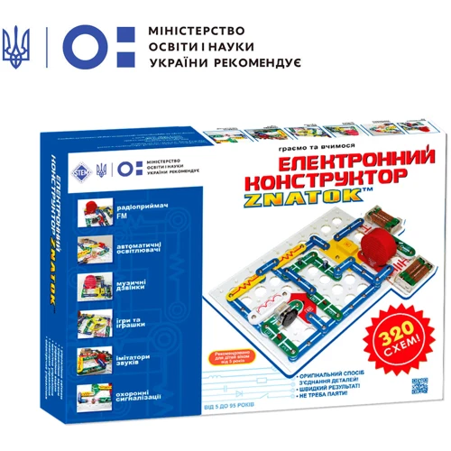 Знавець Електронний конструктор (320 схем) (REW-K002)
