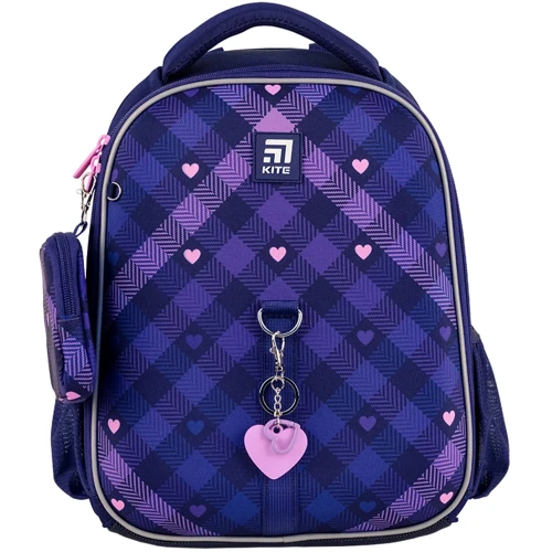 Рюкзак Kite Education каркасный 555 Check and Hearts (K24-555S-1) фото 15
