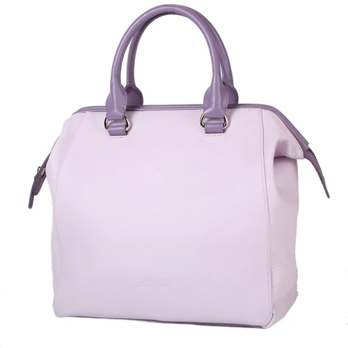 Жіноча сумка саквояж Laskara рожева (LK-DS264-pink-purple): Стиль Повсякденний (Casual)