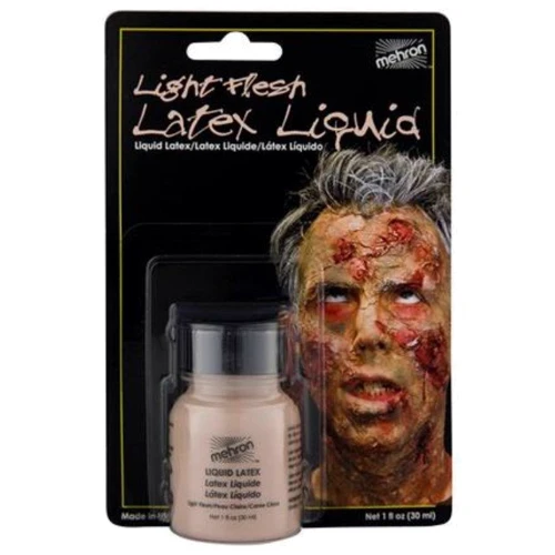 Mehron Latex Liquid Soft Beige with Brush Жидкий латекс бежевый с кисточкой 30 ml