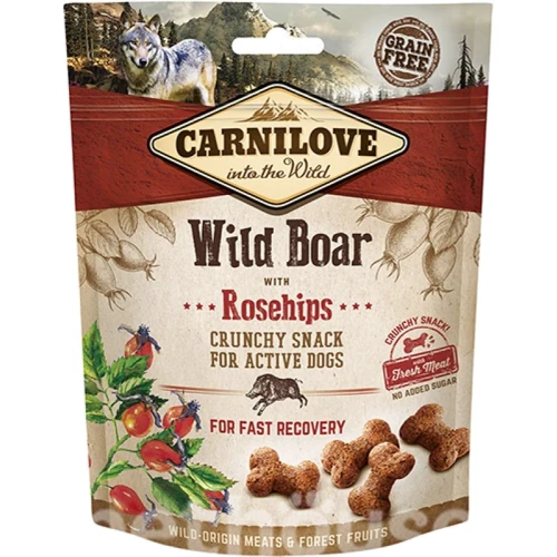 Ласощі Carnilove Dog Crunchy Snack для собак дикий кабан шипшина 200 г (8595602527298)