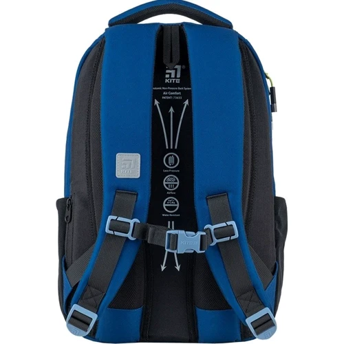 Рюкзак Kite Education teens 2587M-3 (K24-2587M-3): Спинка Мягкая (без ребер жесткости)