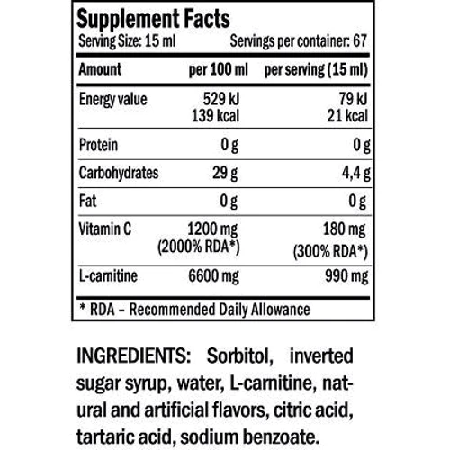 Жиросжигатель Form Labs CarniPro 1000 ml /67 servings/: Стать унісекс