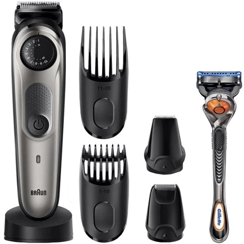 Машинка для стрижки (триммер) Braun BT 7240: Особенности Быстрая зарядка, Индикатор заряда, Портативный, Беспроводной, Влажная очистка