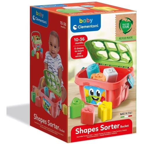 Игрушка-сортер Clementoni Shapes Sorter Bucket (17106)