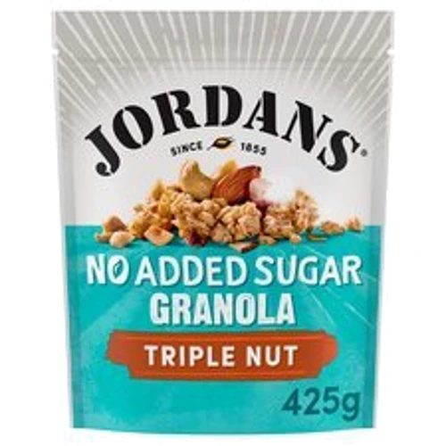 Гранола Jordans без добавления сахара с орехами Трипл Нат 425 г (5010477364654)
