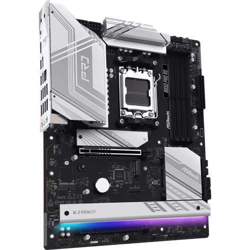 ASRock B850 PRO RS UA: Разъемы на задней панели USB Type-C, USB 2.0, USB 3.2 Gen 2, HDMI