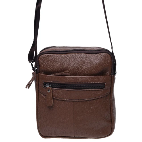 Мужская сумка через плечо Borsa Leather коричневая (K11029-brown): Пол Мужской