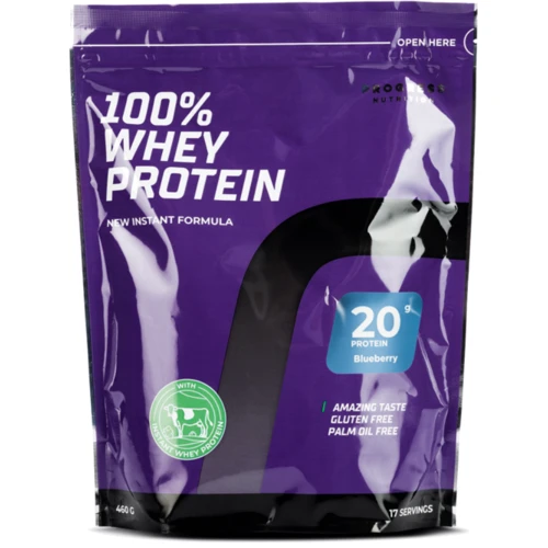 Протеин Progress Nutrition 100% Whey Protein New Instant Formula 460 g / 17 servings / Blueberry