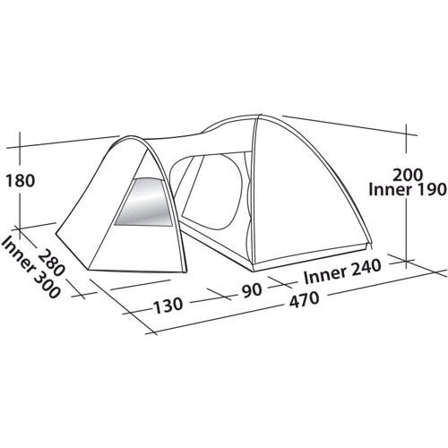 Палатка Easy Camp Eclipse 500 Teal Green