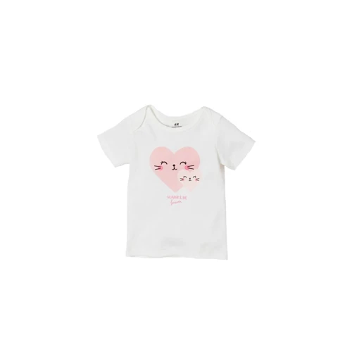 Футболка H & M 6959039 62 см біла