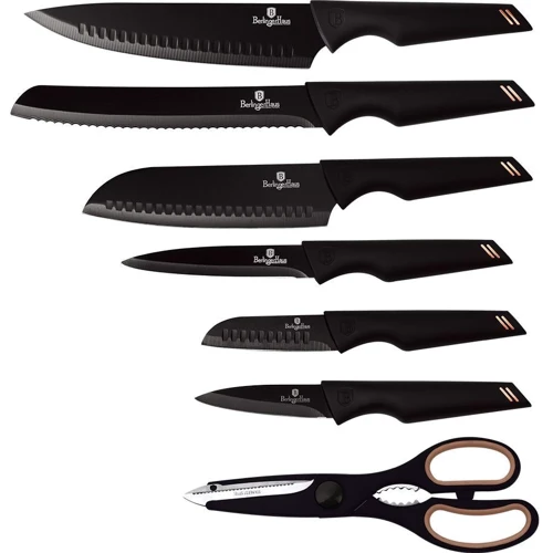 Набір кухонних ножів Berlinger Haus Black Rose Collection 7 предметів (BH 2688)
