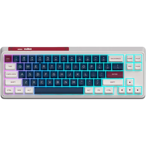 Клавиатура FL Esports CMK68 SAM Metal Heart Kailh MX Cool Mint wireless Three-Mode: Тип клавиатуры игровая