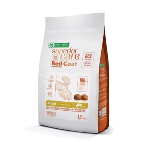 Сухой корм для собак Nature's Protection Superior Care Red Coat Grain Free Small Breeds Salmon 1.5 кг (NPSC47230)