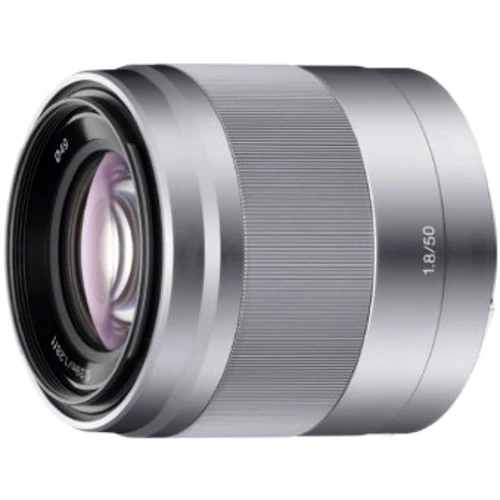 Объектив для фотоаппарата Sony 50mm f/1.8 NEX Silver (SEL-50F18)