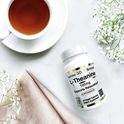 California Gold Nutrition L-Theanine, AlphaWave, Supports Relaxation, Calm Focus, 100 mg, 30 Veggie Capsules: Форма випуску капсули