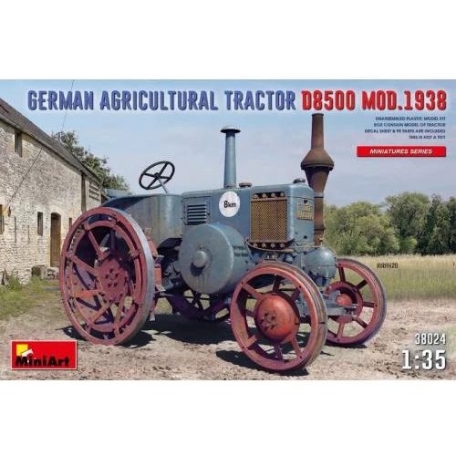 Модель Miniart Немецкий сельскохозяйственный трактор D8500 (обр.1938 г.) (MA38024)