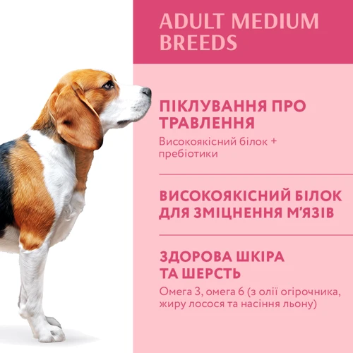 Сухой корм Optimeal Adult Medium Breed Dogs для собак средних пород с индейкой 12 кг (4820083905506): Класс Супер премиум