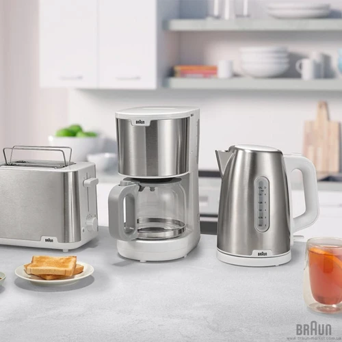 Кофеварка Braun KF 1500 WH: Объем резервуара для воды, л 1.25