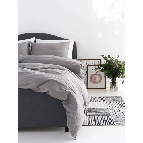 Комплект постільної білизни LightHouse Sateen Stripe Grey страйп-сатин євро (603609_2,0) фото 7