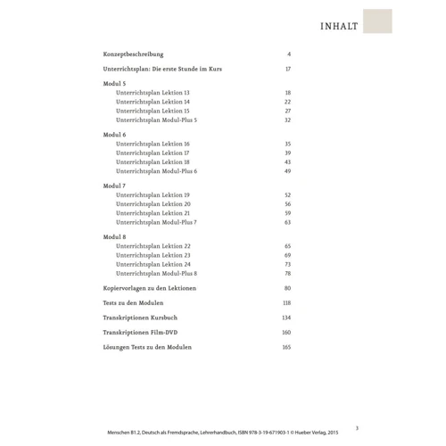 Menschen B1.2: Lehrerhandbuch: Количество страниц 168