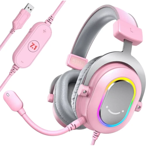 Наушники Fifine RGB H6P Pink