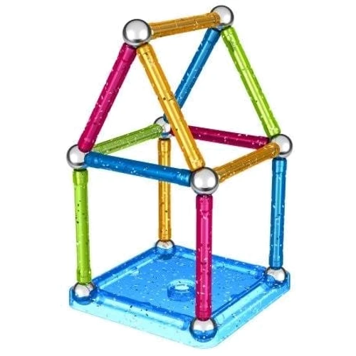 Geomag Color GLITTER 22 детали | Магнитный конструктор Геомаг: Количество деталей, шт. 22