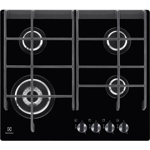 Варочная поверхность газовая Electrolux EGV96343YK: Рабочая поверхность стекло (закаленное)