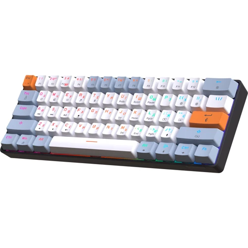 Клавиатура GamePro MK130R (Red) с Hot-Swap RGB Black: Подключение проводное