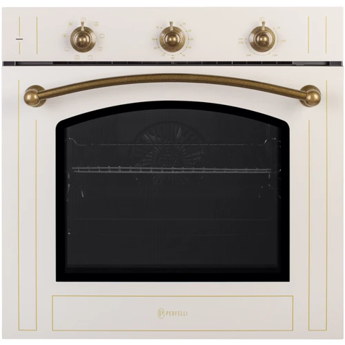 Духовой шкаф электрический Perfelli RETRO 6M8L BEIGE: Объем, л 73