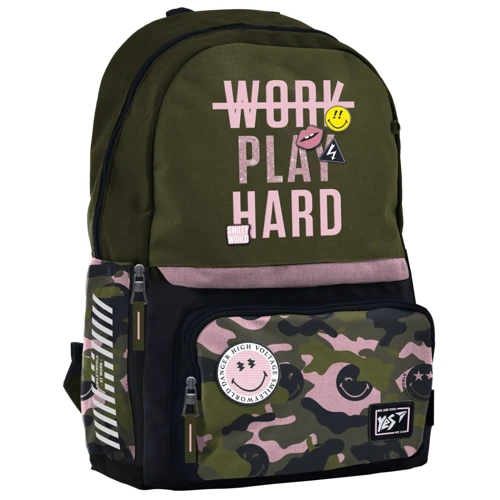 Рюкзак молодежный YES Т-82 Smiley World Military girl (558287)