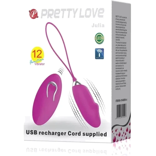 Виброяйцо с пультом ДУ Pretty Love - Julia, BI-014362W-4