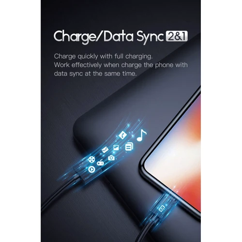 Кабель T-PHOX USB Cable to USB-C Nets 30cm Black (T-C801 Black) фото 9