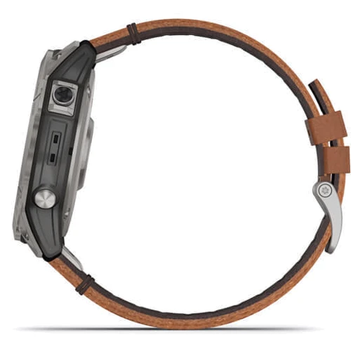 Смарт-часы Garmin Fenix 7X Sapphire Solar Titanium with Chestnut Leather Band (010-02541-19) фото 10