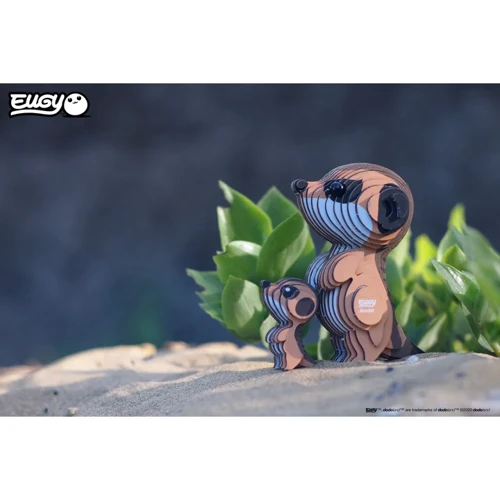 Сборная 3D модель Eugy Зоопарк: Сурикаты (XEG-046)