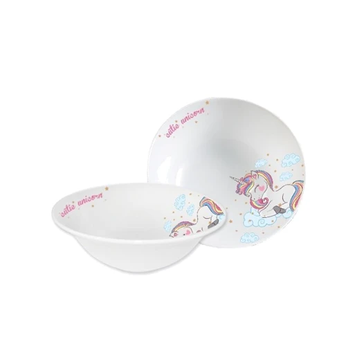 Салатник Галерея стекла и фарфора Cutie Unicorn Bone 15.2 см 430 мл (75001126): Тип Тарелка