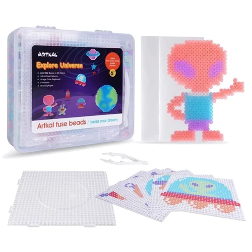 Термомозаїка Artkal ST 4015 Космос 5000 намистин 12 шаблонів у боксі: Виробник Artkal