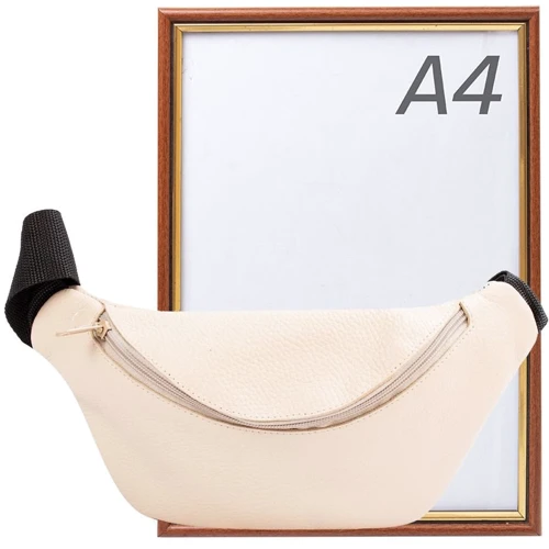 Жіноча поясна сумка Eterno бежева (CLJ-SUM608-beige): Матеріал Натуральна шкіра