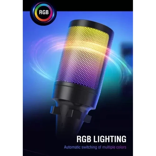 Микрофон Fifine RGB Ampligame A6: Тип преобразователя Конденсаторный