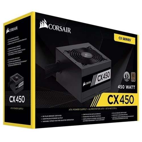 Блок питания Corsair CX450 (CP-9020120-EU) 450W: КПД, % 87