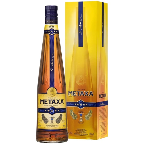 Бренді Metaxa (5 зірок) 0.7л gift box (BDA1BR-YFK070-010)