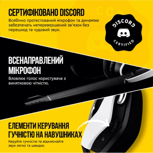 Наушники Corsair Void RGB Elite Wireless White (CA-9011202-EU) фото 5