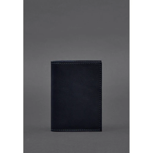 Обложка для паспорта BlankNote 1.2 синяя (BN-OP-1-2-navy-blue): Пол Унисекс