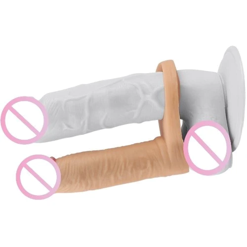 Насадка для двойного проникновения LoveToy The Ultra Soft Double Vibrating 5.8"