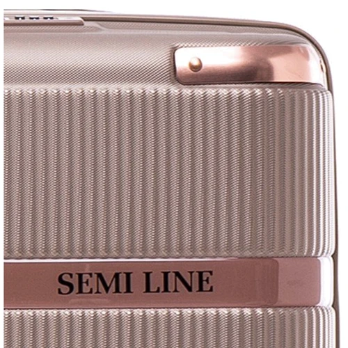 Валіза Semi Line 20" (S) Champagne шампань (T5668-2): Матеріал Пластик