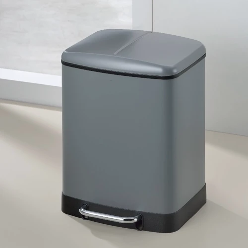 Відро для сміття KELA Davino з педаллю сіре 2х12 л (10949)
